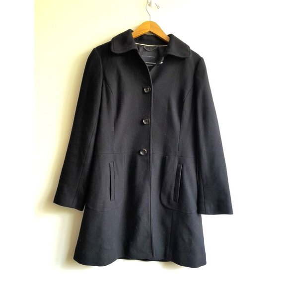 Banana Republic Jackets & Blazers - Banana Republic Womens Size Small Italian Fabric Wool Mid Length Coat Black